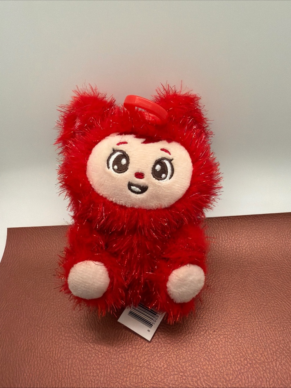 Yoonique *LaBabies Red SPARKLE VALENTINES MONSTER PLUSH CLIPS*